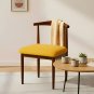 Anyseat Chair Cover Orange Fur Stretch Seat Cover for Home Dinning Kitchen Washable Removable