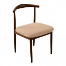 Anyseat Chair Cover Beige Fur Stretch Seat Cover for Home Dinning Kitchen Washable Removable