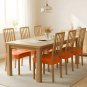 Anyseat Orange PU Leather Chair Cover, Slipcover for Dining, Kitchen & Banquet Use