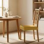 Anyseat Yellow PU Leather Chair Cover, Slipcover for Dining, Kitchen & Banquet Us