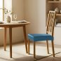 Anyseat Lake Blue PU Leather Chair Cover, Slipcover for Dining, Kitchen & Banquet Use