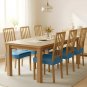 Anyseat Lake Blue PU Leather Chair Cover, Slipcover for Dining, Kitchen & Banquet Use