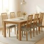 Anyseat Khaki PU Leather Chair Cover, Slipcover for Dining, Kitchen & Banquet Use