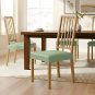 Anyseat Light Green PU Leather Chair Cover, Slipcover for Dining, Kitchen & Banquet Use