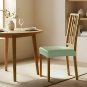 Anyseat Light Green PU Leather Chair Cover, Slipcover for Dining, Kitchen & Banquet Use