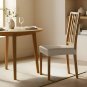 Anyseat Beige PU Leather Chair Cover, Slipcover for Dining, Kitchen & Banquet Use