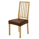 Anyseat Coffee PU Leather Chair Cover, Slipcover for Dining, Kitchen & Banquet Use Anyseat Coffee PU Leather Chair Cover, Slipcover for Dining, Kitchen & Banquet Use