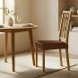 Anyseat Coffee PU Leather Chair Cover, Slipcover for Dining, Kitchen & Banquet Use