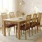 Anyseat Coffee PU Leather Chair Cover, Slipcover for Dining, Kitchen & Banquet Use