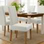 Anyseat Off White Corn Kernels Chair Cover, Waterproof Stretch Slipcover for Dining