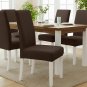 Anyseat Coffee Corn Kernels Chair Cover, Waterproof Stretch Slipcover for Dining