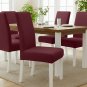Anyseat Wine Red Corn Kernels Chair Cover, Waterproof Stretch Slipcover for Dining