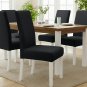 Anyseat Black Corn Kernels Chair Cover, Waterproof Stretch Slipcover for Dining