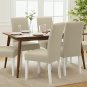 Anyseat Beige Corn Kernels Chair Cover, Waterproof Stretch Slipcover for Dining