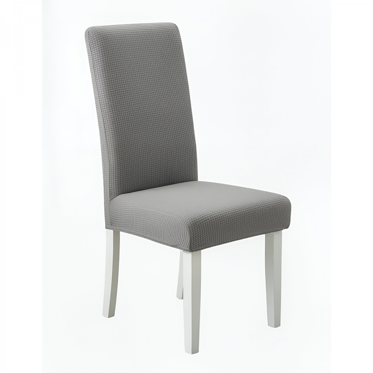 Anyseat Grey Corn Kernels Chair Cover, Waterproof Stretch Slipcover for Dining
