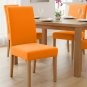 Anyseat Orange Velvet Stretch Chair Slipcover for Dining Use