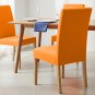 Anyseat Orange Velvet Stretch Chair Slipcover for Dining Use