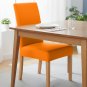 Anyseat Orange Velvet Stretch Chair Slipcover for Dining Use