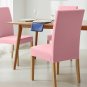 Anyseat Pink Velvet Stretch Chair Cover for Dining Room