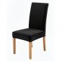 Anyseat Black Velvet Stretch Chair Cover for Kitchen Chairs