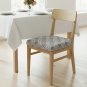 Anyseat Grey White Knitted Chair Cover, Stretch Seat Cover, Washable & Removable