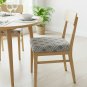 Anyseat Grey White Knitted Chair Cover, Stretch Seat Cover, Washable & Removable