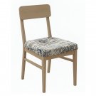 Anyseat White Chair Cover with Black Sketch Lines, Stretch, Washable & Removable