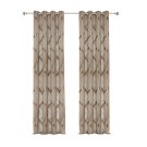 Anydrape Brown Modern Luxury Curtain, Grommet, Hooks, Pencil Pleat & Rod Pocket