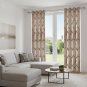 Anydrape Brown Modern Luxury Curtain, Grommet, Hooks, Pencil Pleat & Rod Pocket