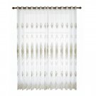 Anydrape White Sheer Flower Curtain, Grommet, Hooks, Pencil Pleat & Rod Pocket