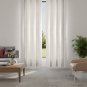 Anydrape Beige Waffle Plaid Curtain, Grommet, Hooks, Pencil Pleat & Rod Pocket