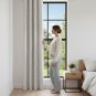 Anydrape Beige Waffle Plaid Curtain, Grommet, Hooks, Pencil Pleat & Rod Pocket