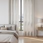 Anydrape Beige Waffle Plaid Curtain, Grommet, Hooks, Pencil Pleat & Rod Pocket