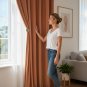 Anydrape Orange Velvet Blackout Curtain, Grommet, Hooks, Pencil Pleat & Rod Pocket