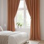 Anydrape Orange Velvet Blackout Curtain, Grommet, Hooks, Pencil Pleat & Rod Pocket