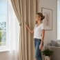 Anydrape Light Pawn Velvet Blackout Curtain, Grommet, Hooks, Pencil Pleat & Rod Pocket