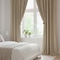 Anydrape Beige Velvet Blackout Curtain, Grommet, Hooks, Pencil Pleat & Rod Pocket