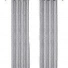 Anydrape Grey Modern Luxury Curtain, Grommet, Hooks, Pencil Pleat & Rod Pocket