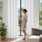 Anydrape White Modern Luxury Curtain, Grommet, Hooks, Pencil Pleat & Rod Pocket