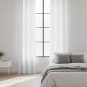 Anydrape White Modern Luxury Curtain, Grommet, Hooks, Pencil Pleat & Rod Pocket