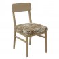 Anyseat Brown & White Crack Linear Chair Cover, Stretch, Washable & Removable
