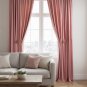 Anydrape Pink Blackout Curtain, Grommet, Hooks, Pencil Pleat & Rod Pocket