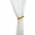 Anydrape Curtain White Rod Pocket Modern Fashionable Embroidered Sheer Curtains