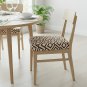 Anyseat Brown & Light Beige Simple Chair Cover, Stretch, Washable & Removable