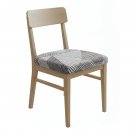 Anyseat White Linear Pattern Chair Cover, Stretch, Washable & Removable