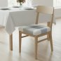 Anyseat Beige & Light Blue Chair Cover, Simple Pattern, Stretch, Washable & Removable