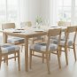 Anyseat Beige & Light Blue Chair Cover, Simple Pattern, Stretch, Washable & Removable