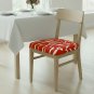 Anyseat Wine Red & White Cracks Chair Cover, Stretch, Washable & Removable