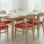 Anyseat Wine Red & White Cracks Chair Cover, Stretch, Washable & Removable