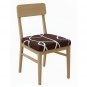 Anyseat Dark Brown & White Wave Lines Chair Cover, Stretch, Washable & Removable